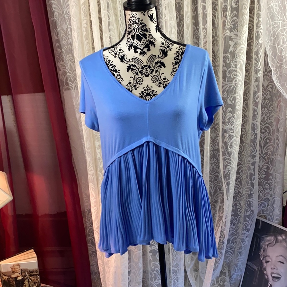 Kari Blue high low babydoll top